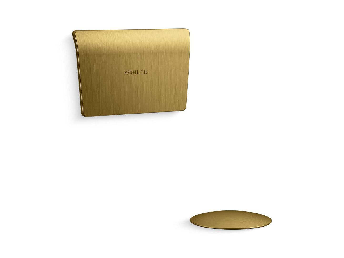KOHLER K-31801-2MB Perfectfill Drain Trim Kit For Tea-For-Two Baths In Vibrant Brushed Moderne Brass