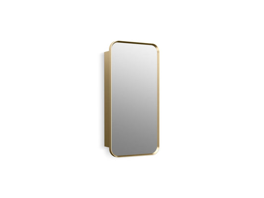 KOHLER K-35569-BGL Verdera 15" X 30" Rectangular Framed Medicine Cabinet In Moderne Brushed Gold