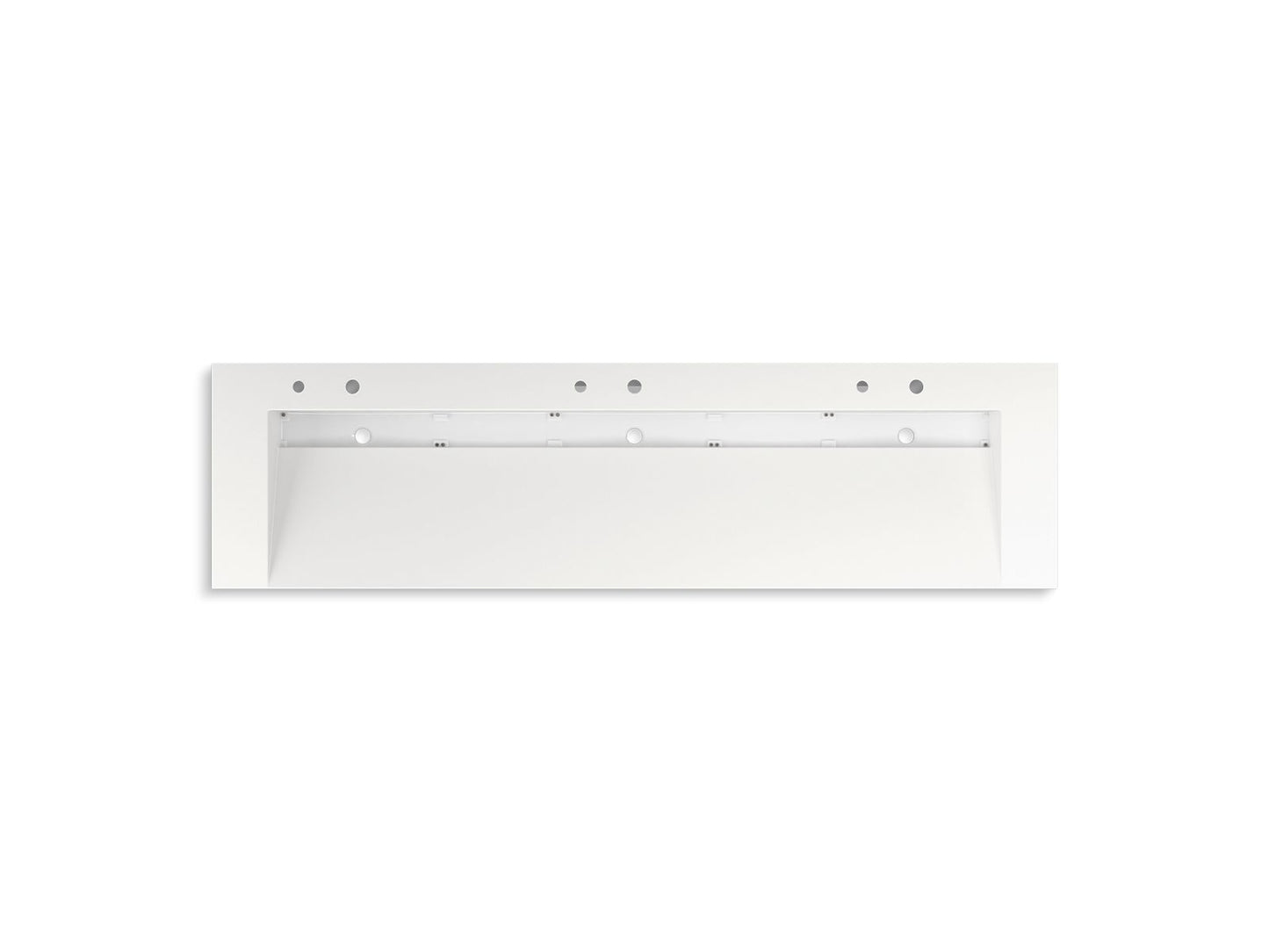 KOHLER K-81033-BSS-KEW Constellation 90" Wall-Mount Trough Lavatory System In Iconic White
