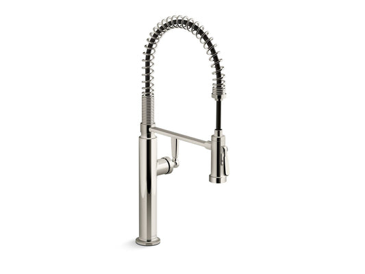 KOHLER K-28360-SN Edalyn By Studio Mcgee Semi-Professional Kitchen Sink Faucet With Two-Function Sprayhead In Vibrant Polished Nickel