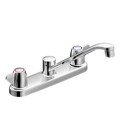 MOEN CA40611 Cornerstone Two-Handle Kitchen Faucet In Chrome