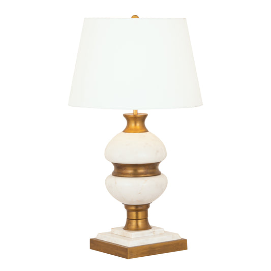 ELK SIGNATURE D4725 Packer 30'' High 1-Light Table Lamp - Aged Brass