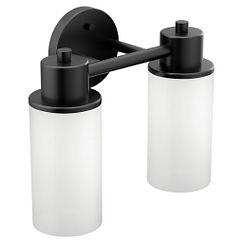 MOEN DN0762BL Iso Two Globe Bath Light In Matte Black