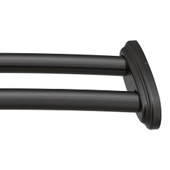 MOEN DN2141BL Curved Shower Rods Adjustable Curved Shower Rod In Matte Black