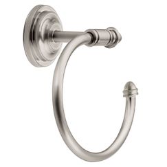 MOEN DN4186BN Stockton Towel Ring In Brushed Nickel