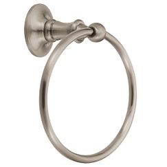 MOEN DN6786BN Danbury Towel Ring In Brushed Nickel