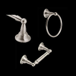 MOEN DN6893BN Sage Towel Bar/Towel Ring In Brushed Nickel