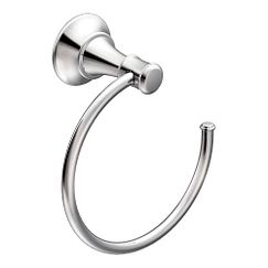 MOEN DN7986CH Ashville Towel Ring In Chrome
