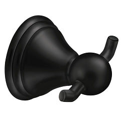 MOEN DN8403BL Preston Double Robe Hook In Matte Black