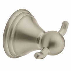 MOEN DN8403BN Preston Double Robe Hook In Brushed Nickel