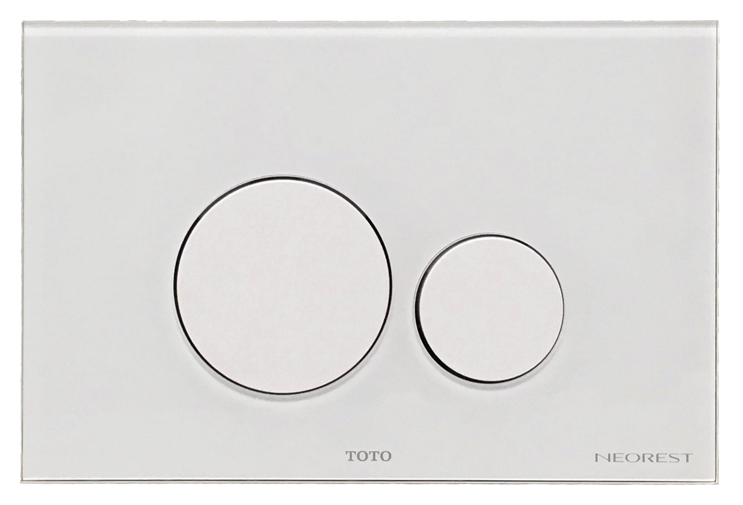 TOTO YT994#WH Round Push Button Plate for NEOREST In-Wall Tank Unit , White