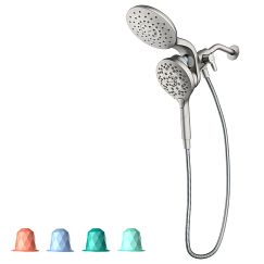 MOEN IN208C2SRN Inly Six-Function 6-1/2" Diameter Spray Head Eco Rainshower And Handshower In Spot Resist Brushed Nickel