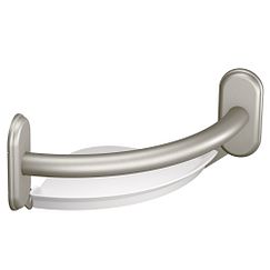 MOEN LR2354DBN Grab Bar 9" Grab Bar With Corner Shelf In Brushed Nickel