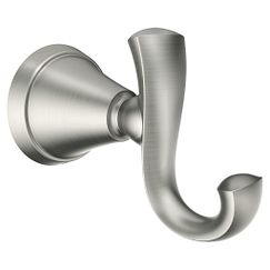 MOEN MY4803BN Tiffin Double Robe Hook In Brushed Nickel