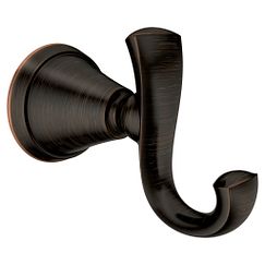 MOEN MY4803BRB Tiffin Double Robe Hook In Mediterranean Bronze
