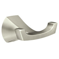 MOEN MY8703BN Lindor Double Robe Hook In Spot Resist Brushed Nickel