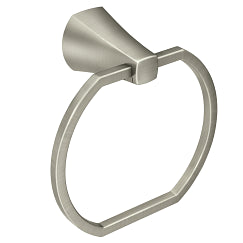 MOEN MY8786BN Lindor Towel Ring In Spot Resist Brushed Nickel