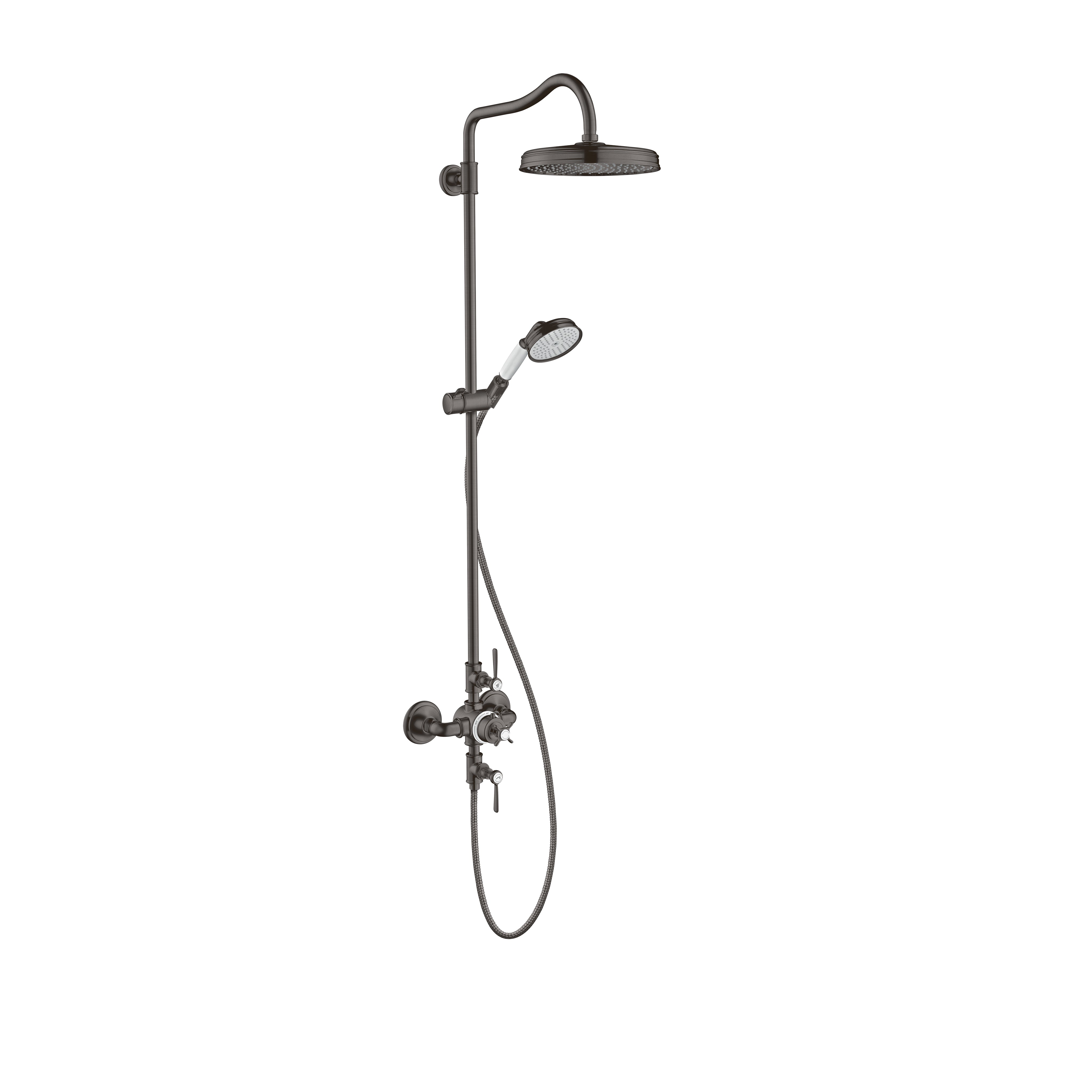 AXOR 16574341 Brushed Black Chrome Montreux Traditional Showerpipe 1.8 –  GNkitchenandbath