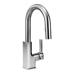 MOEN S62308 STo One-Handle Pulldown Bar Faucet In Chrome
