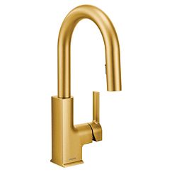 MOEN S62308BG STo One-Handle Pulldown Kitchen Faucet In Brushed Gold