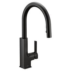 MOEN S72308BL STo One-Handle Pulldown Kitchen Faucet In Matte Black