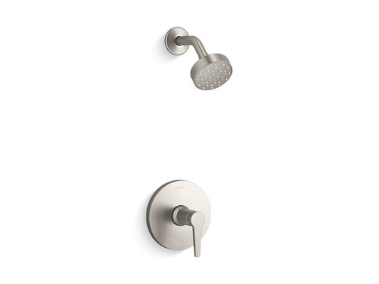 KOHLER K-TS97077-4G-BN Vibrant Brushed Nickel Pitch Rite-Temp shower trim with 1.75 gpm showerhead