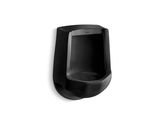 KOHLER K-4989-R-7 Black Black Freshman Siphon-jet wall-mount 1 gpf urinal with rear spud