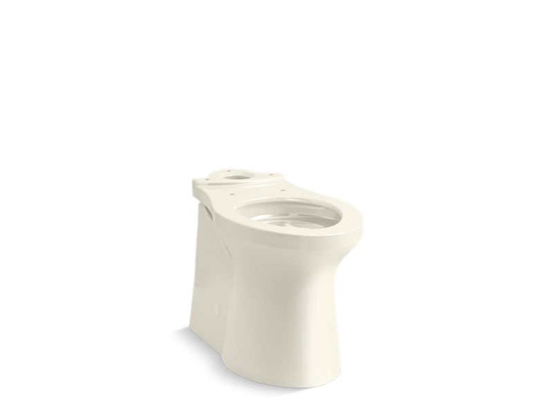 KOHLER K-20485-96 Biscuit Irvine Comfort Height Elongated chair-height toilet bowl with skirted trapway, seat not included