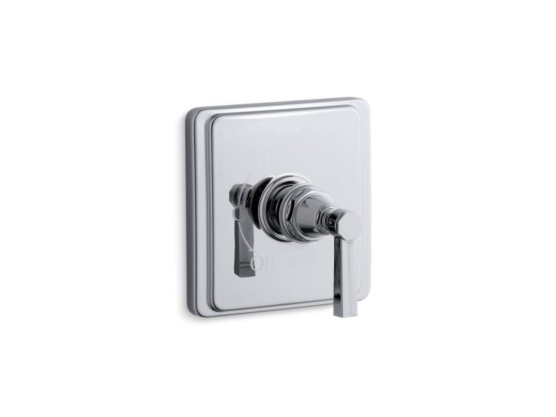 KOHLER K-TS13135-4B-CP Pinstripe Rite-Temp(R) valve trim with lever handle