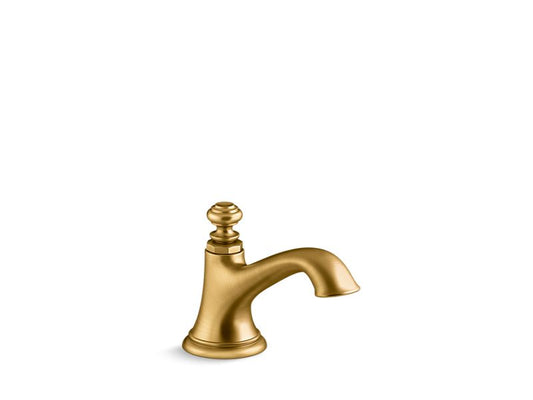 KOHLER K-72759-2MB Vibrant Brushed Moderne Brass Artifacts with Bell design Widespread bathroom sink spout