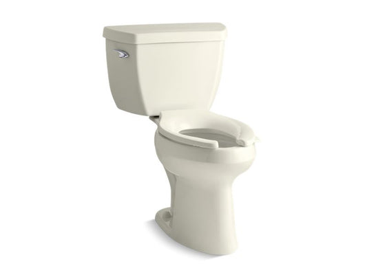 KOHLER K-3519-T-96 Biscuit Highline Classic Two-piece elongated chair height toilet with tank cover locks