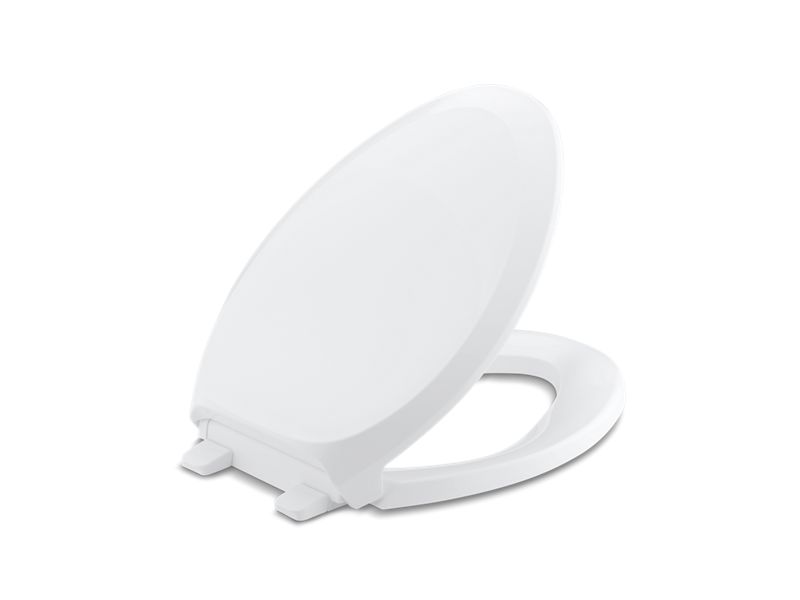 KOHLER K-4713-0 French Curve Quiet-Close elongated toilet seat