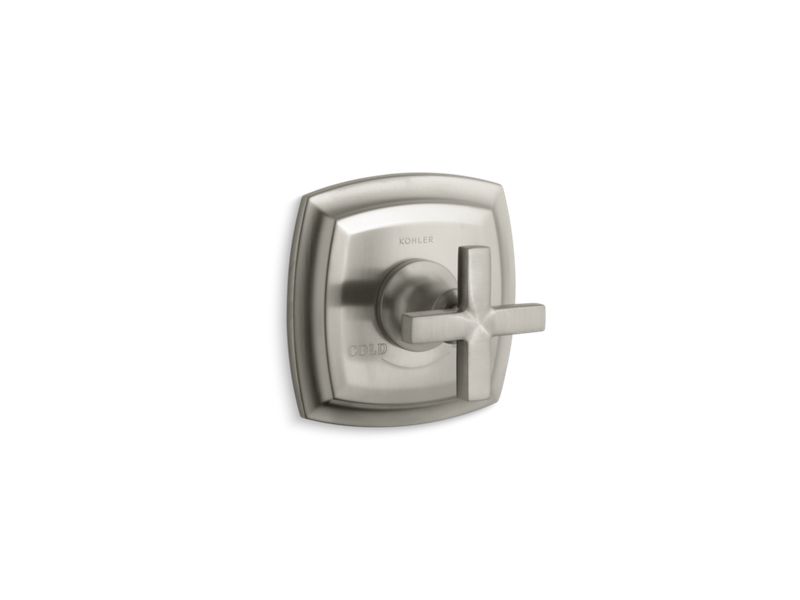 KOHLER K-T16239-3-BN Margaux Valve trim with cross handle for thermostatic valve, requires valve