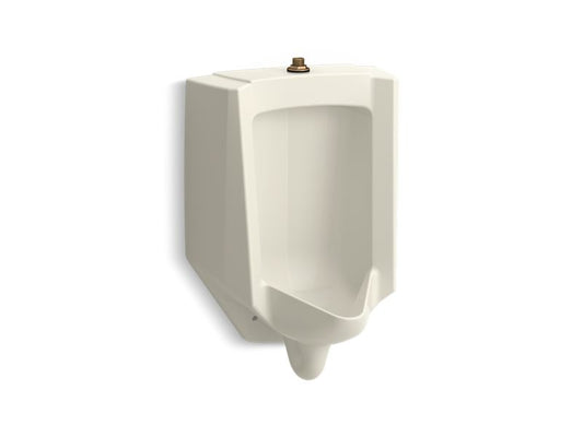 KOHLER K-4991-ET-96 Biscuit Bardon High-Efficiency Urinal (HEU), washout, wall-hung, 0.125 gpf to 1.0 gpf, top spud