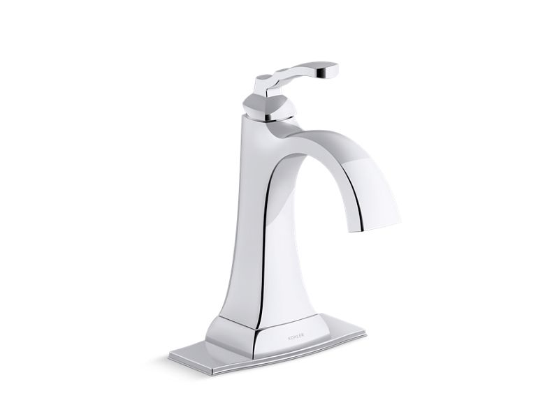 KOHLER K-R30996-4D-CP Ridgeport Single-handle bathroom sink faucet, 1.2 gpm In Polished Chrome