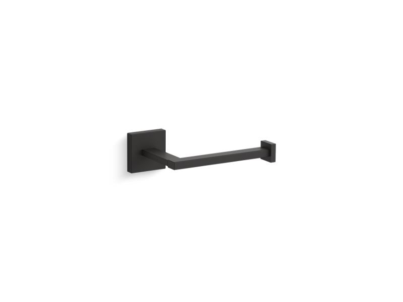 Kohler K-23289-BL Matte Black Square Vertical Toilet Paper Holder