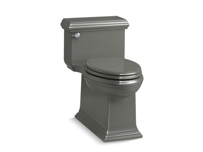 KOHLER K-6424-58 Memoirs Classic One-Piece Compact Elongated Toilet With Skirted Trapway, 1.28 Gpf In Thunder Grey