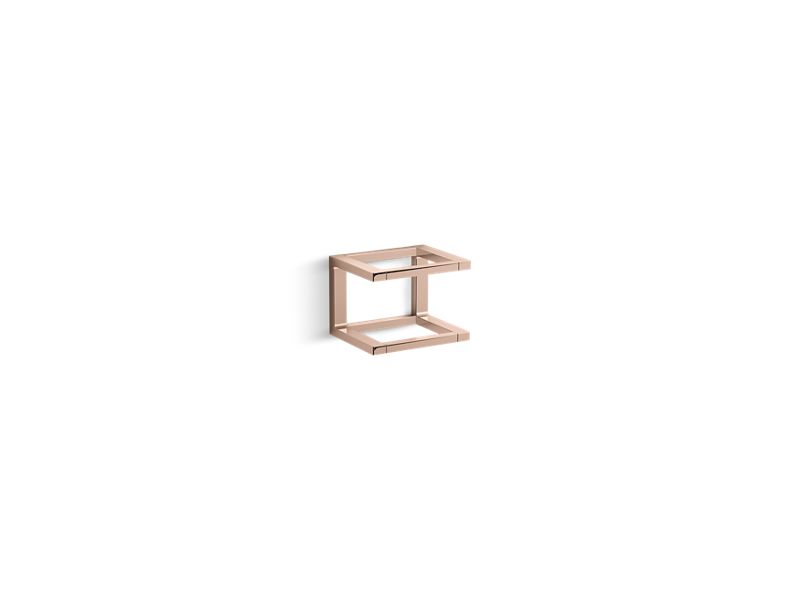 KOHLER K-27354-RGD Draft 6" Towel Bar Frame In Vibrant Rose Gold