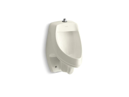 KOHLER K-5016-ET-96 Biscuit Dexter Siphon-jet wall-mount 0.5 or 1.0 gpf urinal with top spud