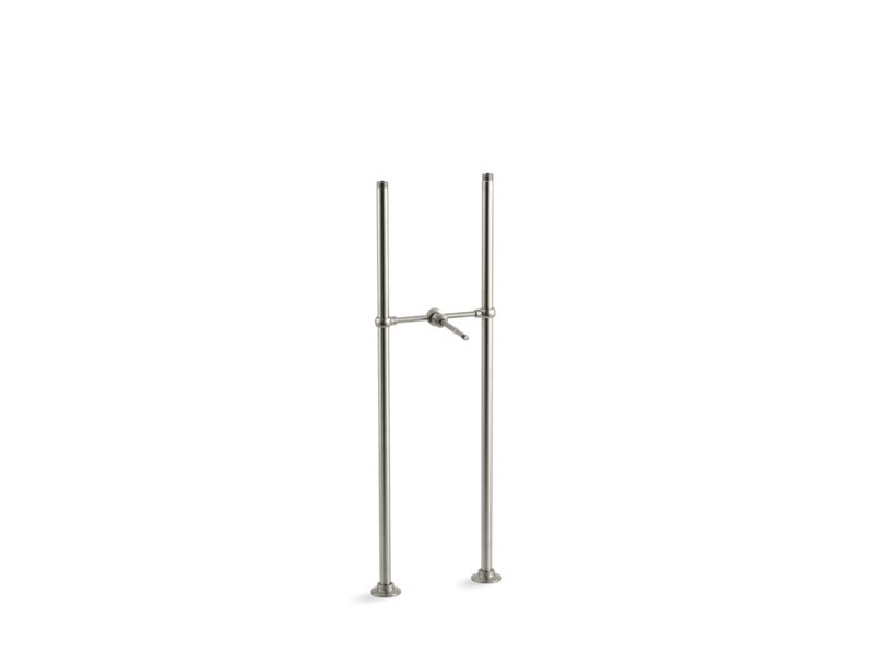 KOHLER K-128-BN Vibrant Brushed Nickel Antique Riser tubes and cross connection, 29-5/8" long