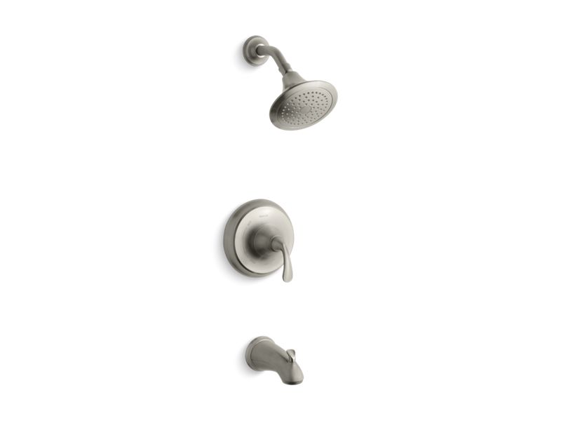 KOHLER K-TS10275-4-BN Forte Rite-Temp bath and shower trim kit, 2.5 gpm,  slip-fit spout In Vibrant Brushed Nickel