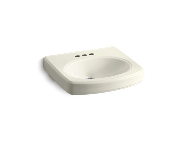 KOHLER K-2028-4-96 Pinoir Bathroom sink basin with 4" centerset faucet holes