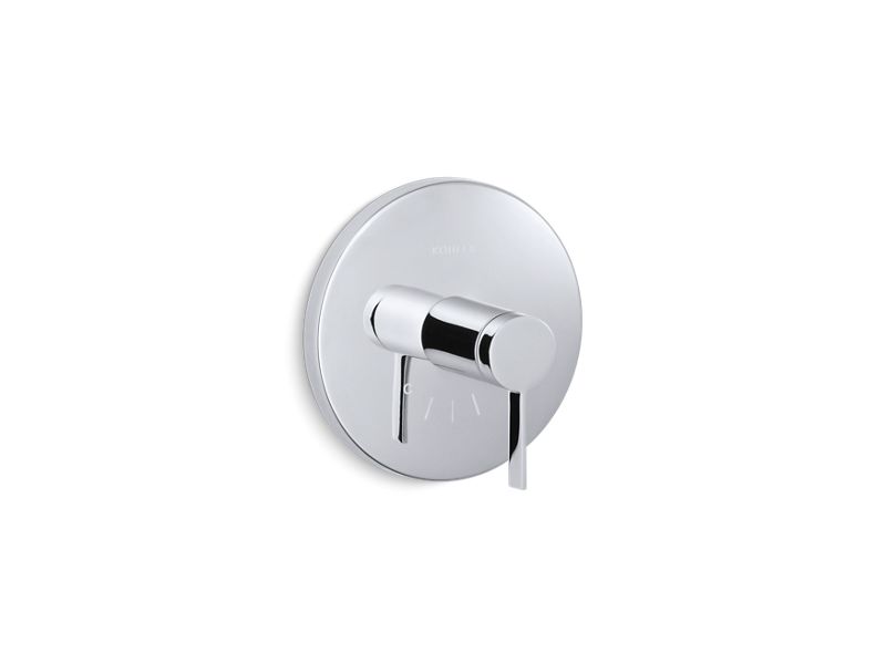 KOHLER K-T10940-4-CP Stillness Valve trim with lever handle for thermostatic valve, requires valve