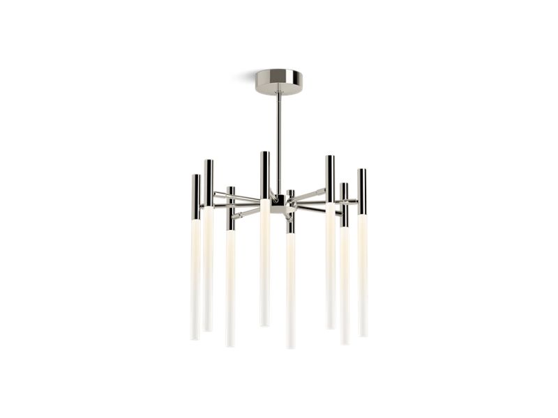 KOHLER K-23459-CHLED-SNL Components Eight-light LED chandelier
