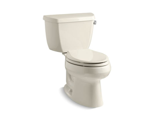 KOHLER K-3575-RA-47 Wellworth Classic Two-piece elongated 1.28 gpf toilet with right-hand trip lever