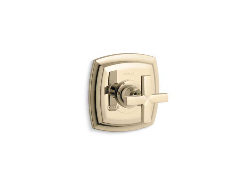KOHLER K-T16239-3-AF Margaux Valve trim with cross handle for thermostatic valve, requires valve