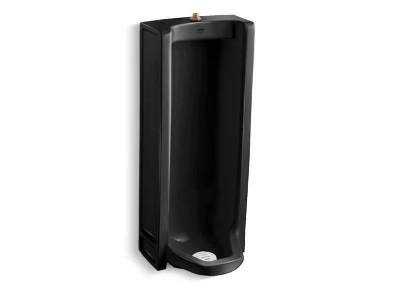 KOHLER Branham K-4920-T-7 Black Black Washdown floor-mount 0.5 gpf to 1 gpf urinal with top spud