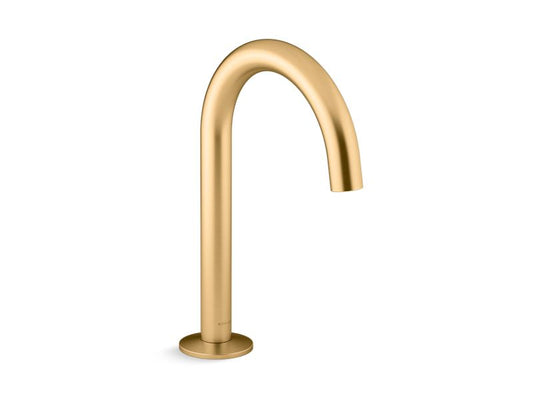 KOHLER K-77967-2MB Vibrant Brushed Moderne Brass Components Bathroom sink spout with Tube design, 1.2 gpm