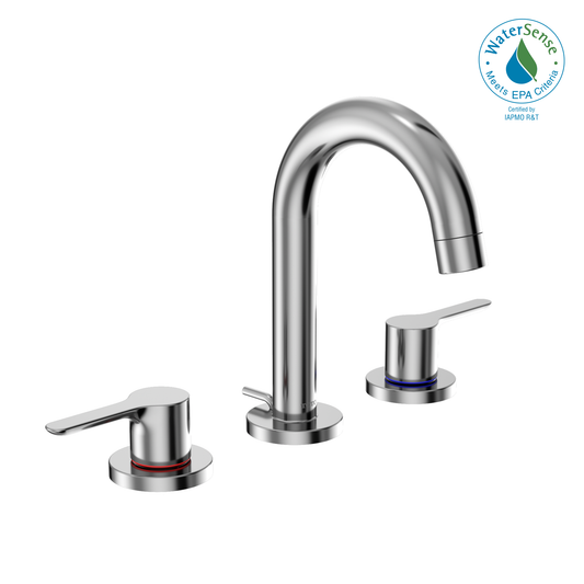TOTO TLS01201U#CP LB Series Two Handle Widespread 1.2 GPM Bathroom Sink Faucet with Drain Assembly , Polished Chrome