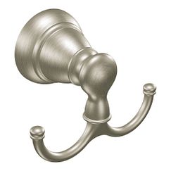 MOEN Y2603BN Banbury Double Robe Hook In Brushed Nickel